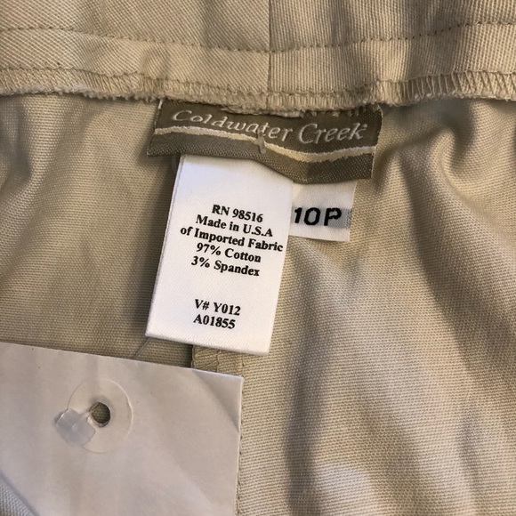 COLDWATER CREEK LADIES KHAKI PANTS - Picture 3 of 11